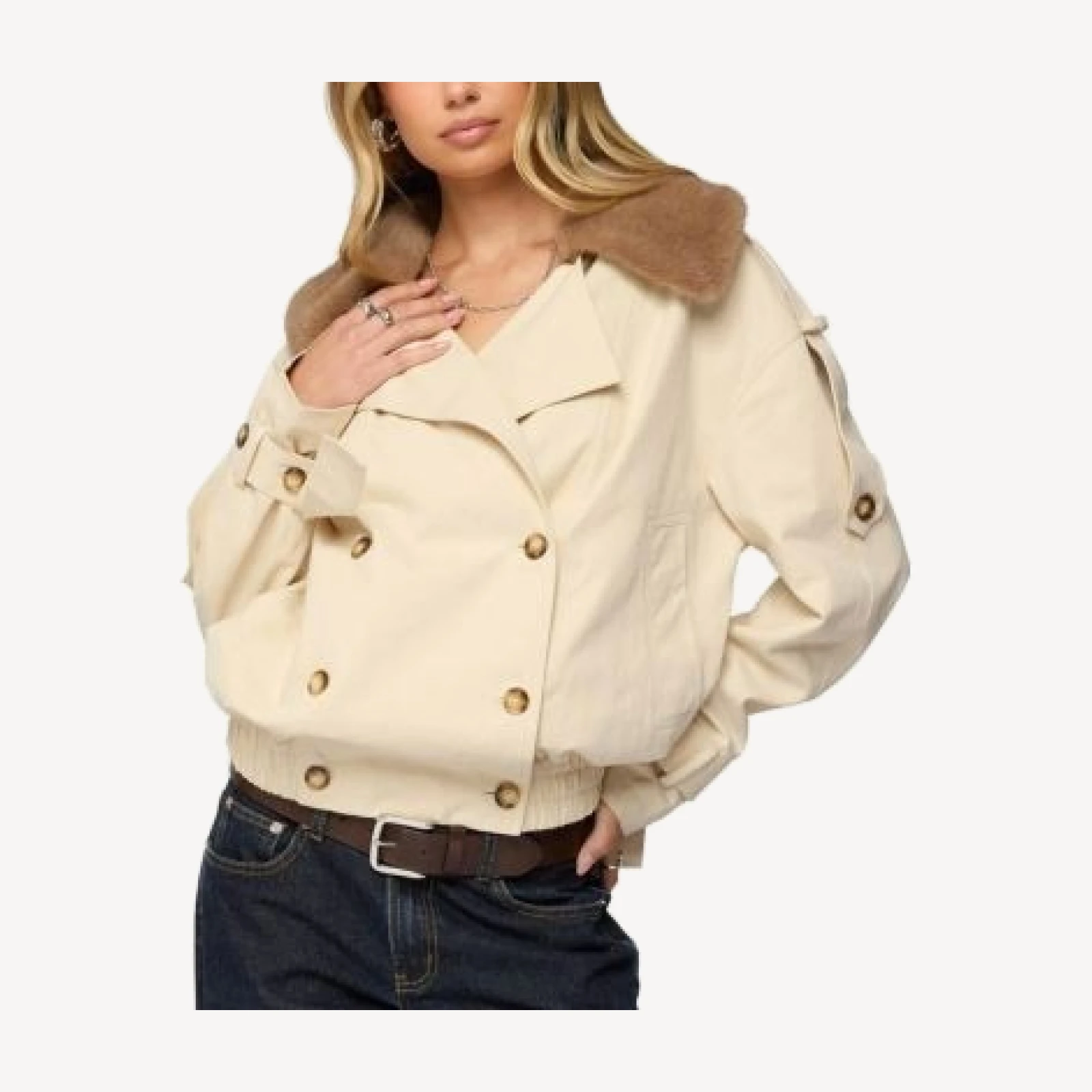 Edikted Detachable Trench Coat