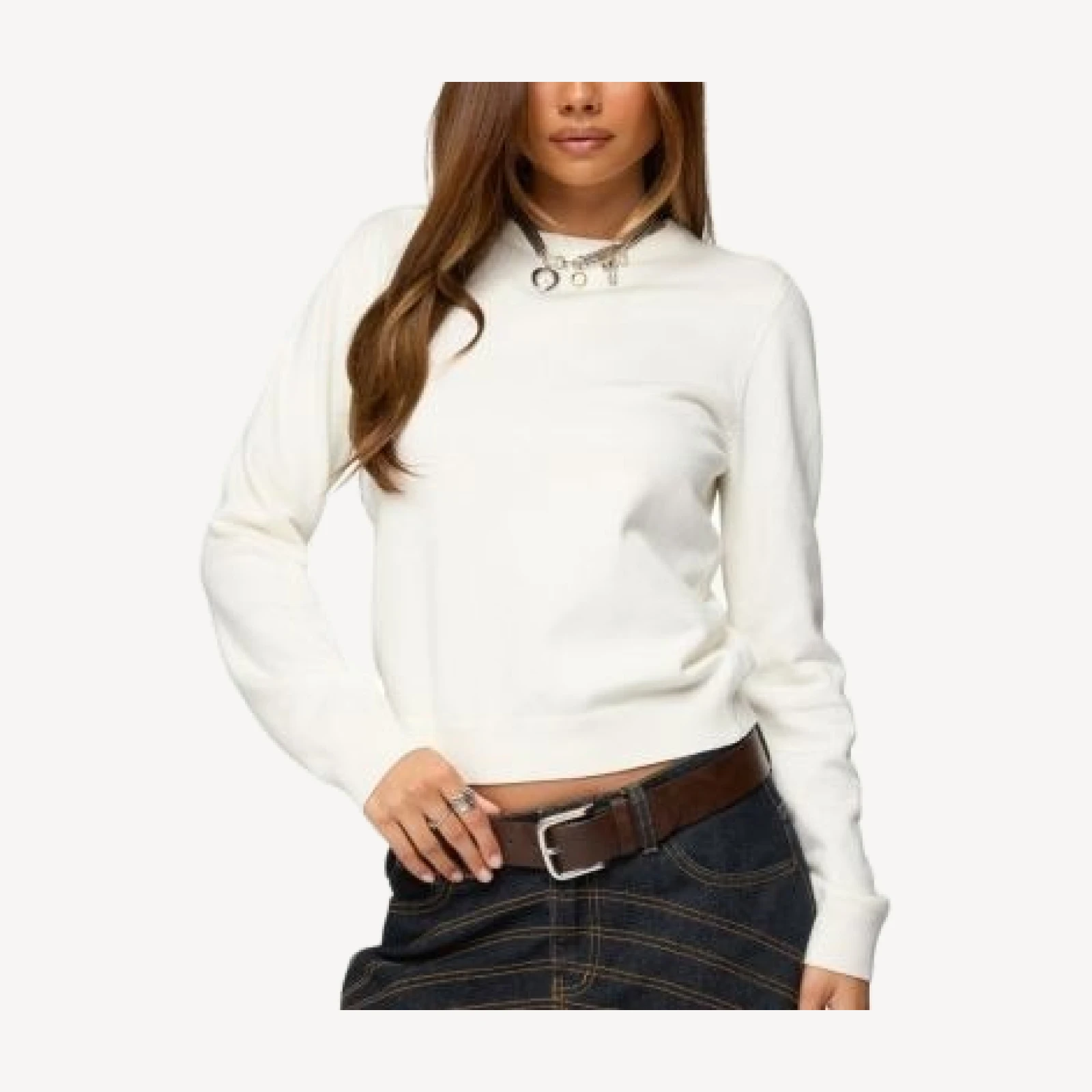 Edikted Lizzey Crewneck Sweater
