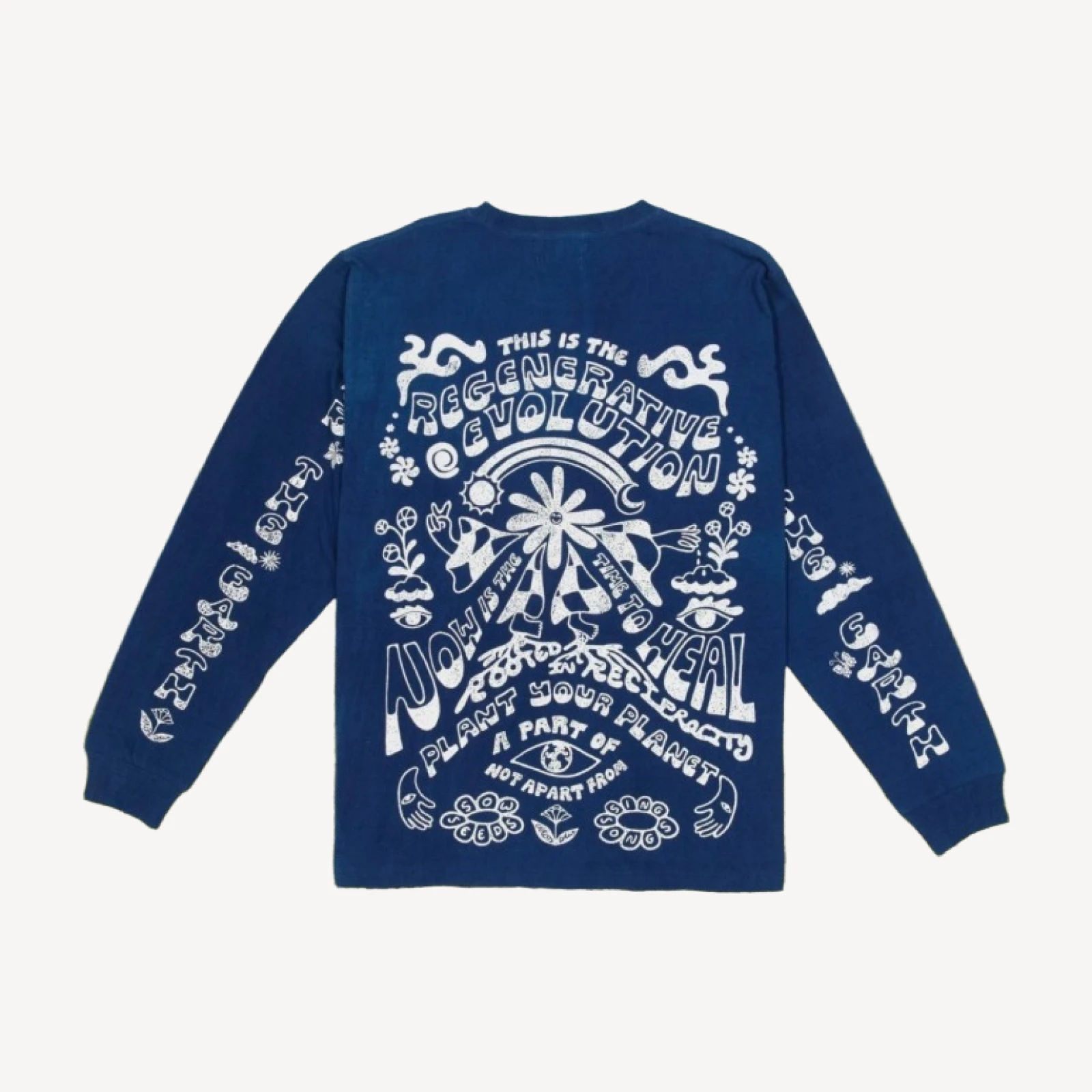 Regenerative Long Sleeve Tee | Evolution Indigo
