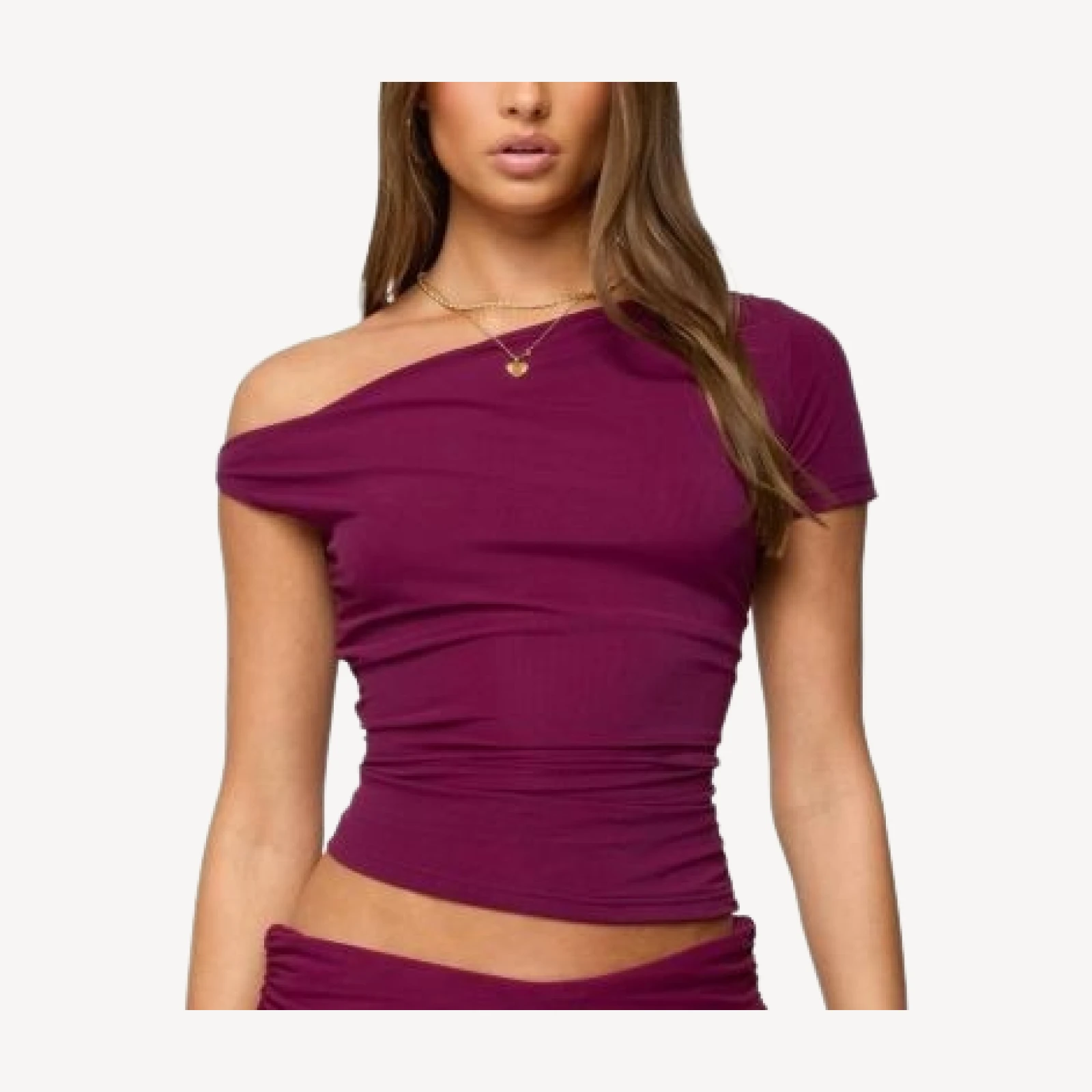 Edikted Halli Twisted Off Shoulder Top