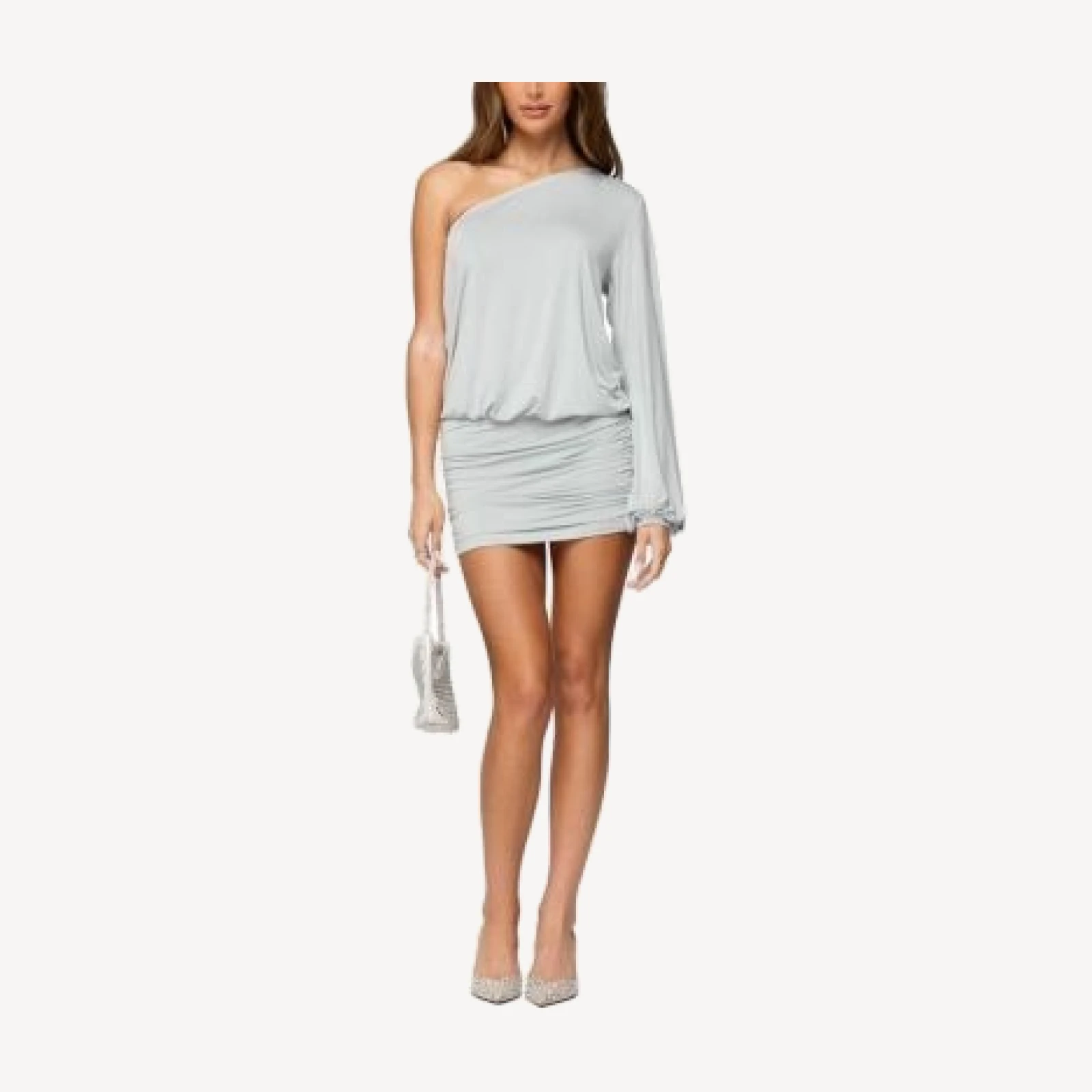 Edikted Athelia One Shoulder Mini Dress