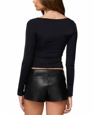 Edikted Soria Ruched Cut Out Top