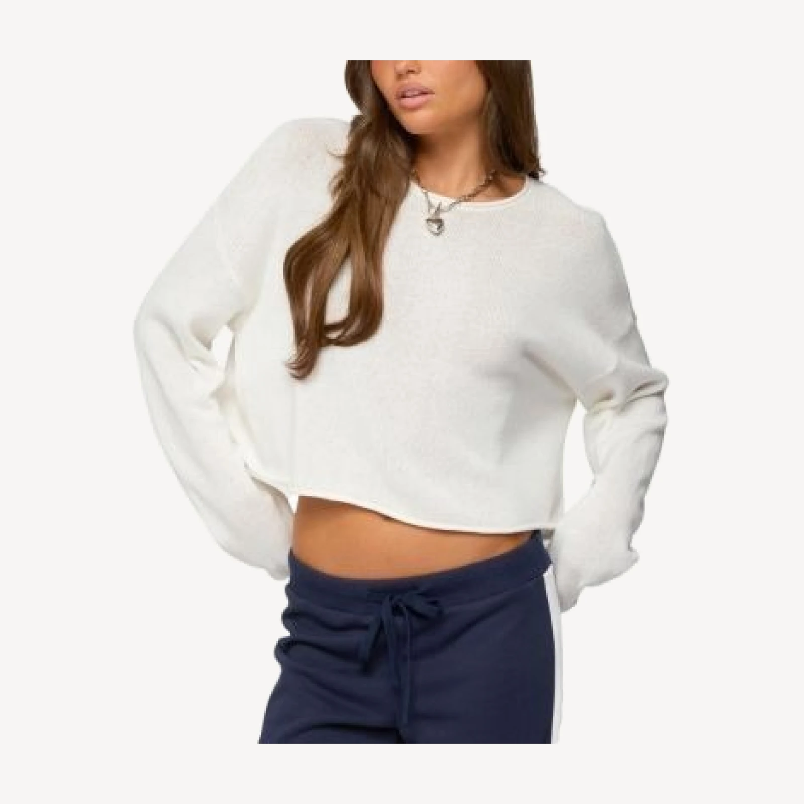 Edikted Leta Knit Long Sleeve Top