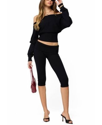 Edikted Skyla Off Shoulder Knit Sweater