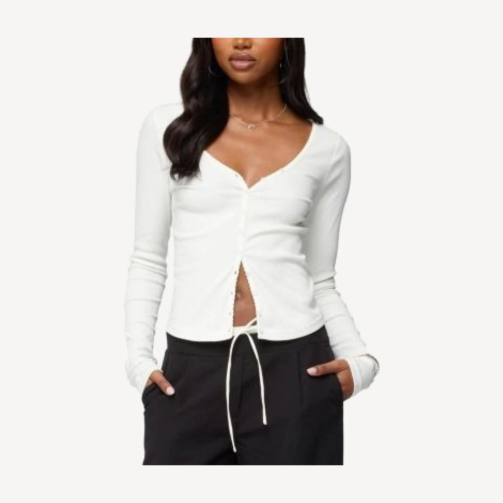 Edikted Tanya Button Up Cardigan