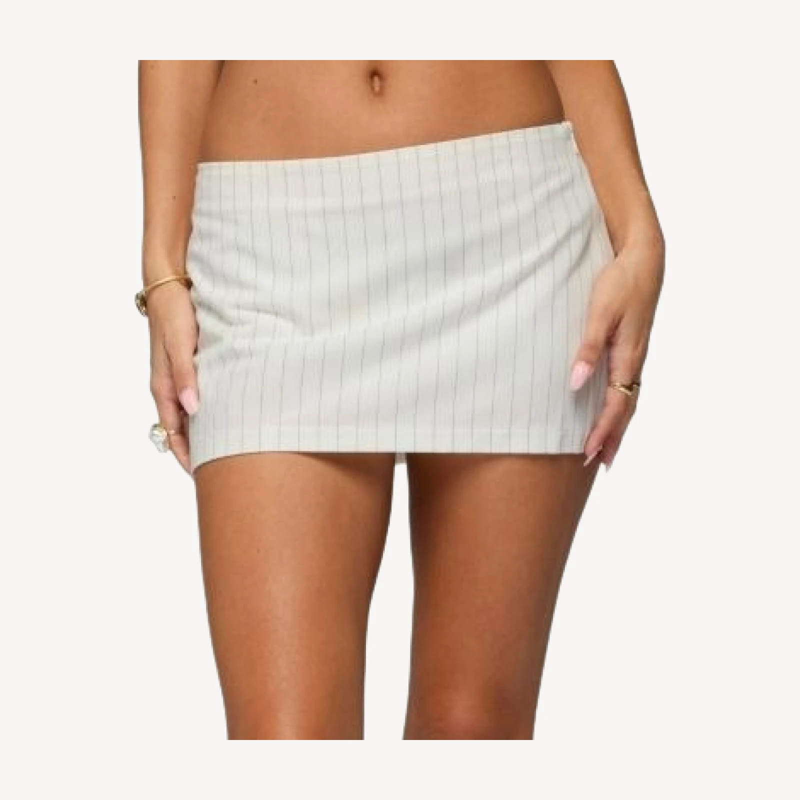 Edikted Maeve Pinstripe Mini Skort