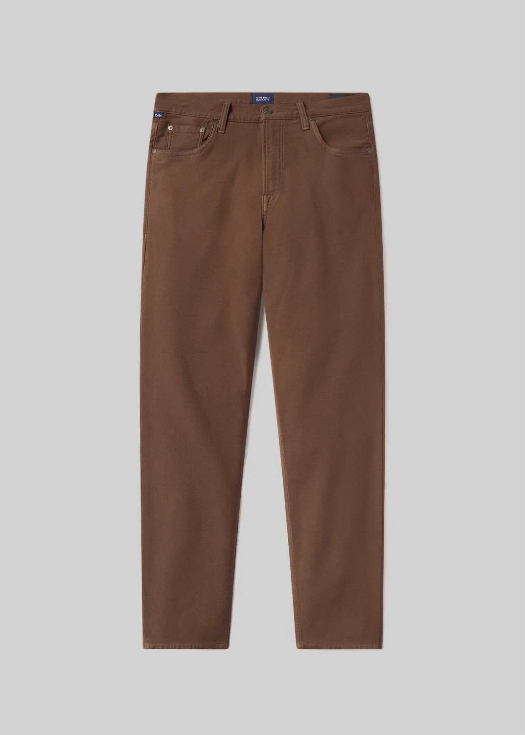 Adler Slim Perform Twill in Deep Brown
