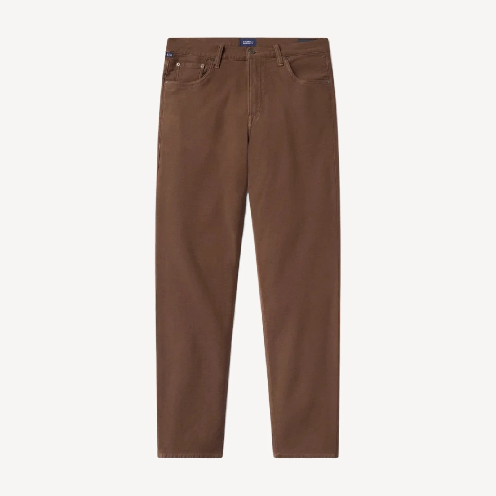 Adler Slim Perform Twill in Deep Brown