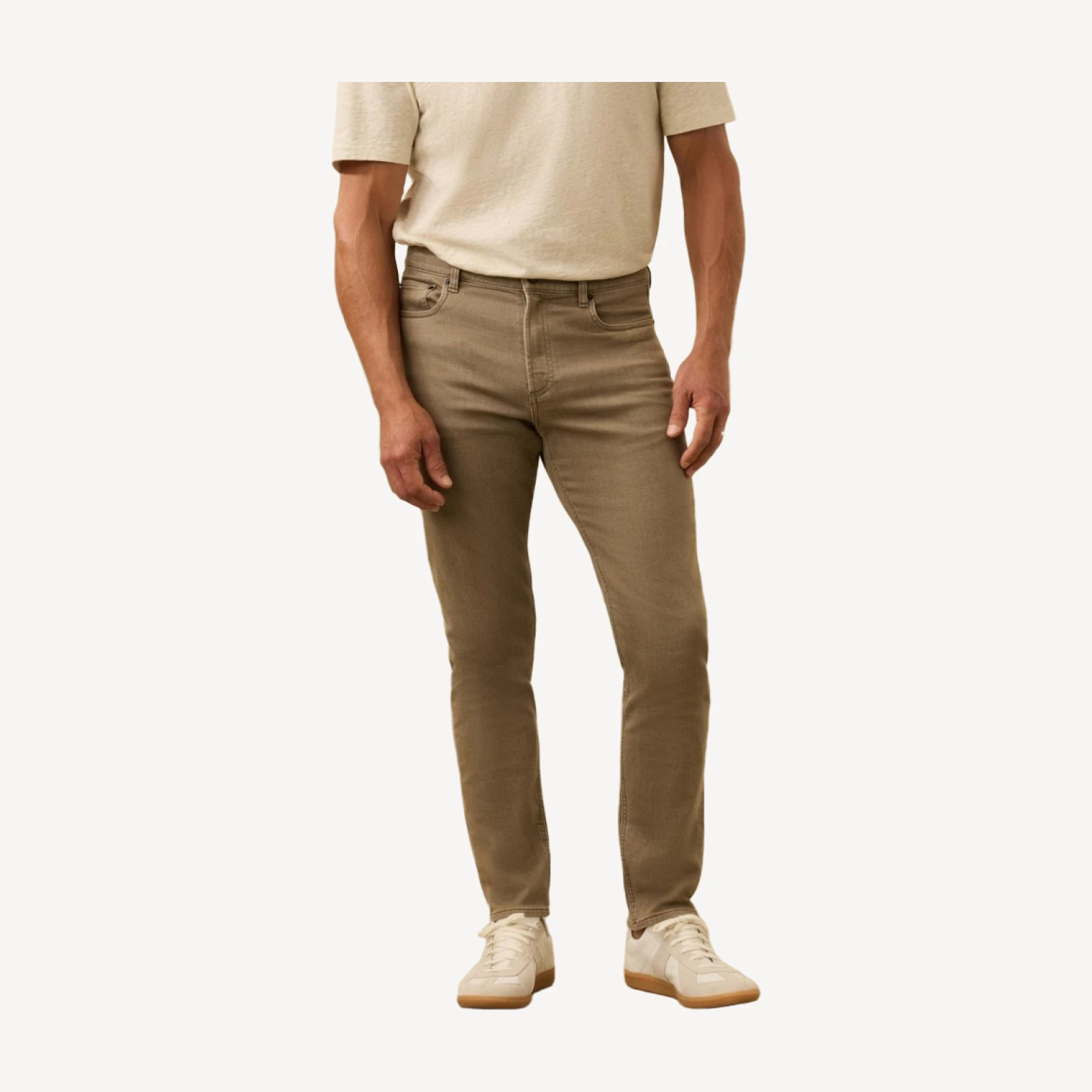 Stretch Terry 5-Pocket Pant - Dark Rye