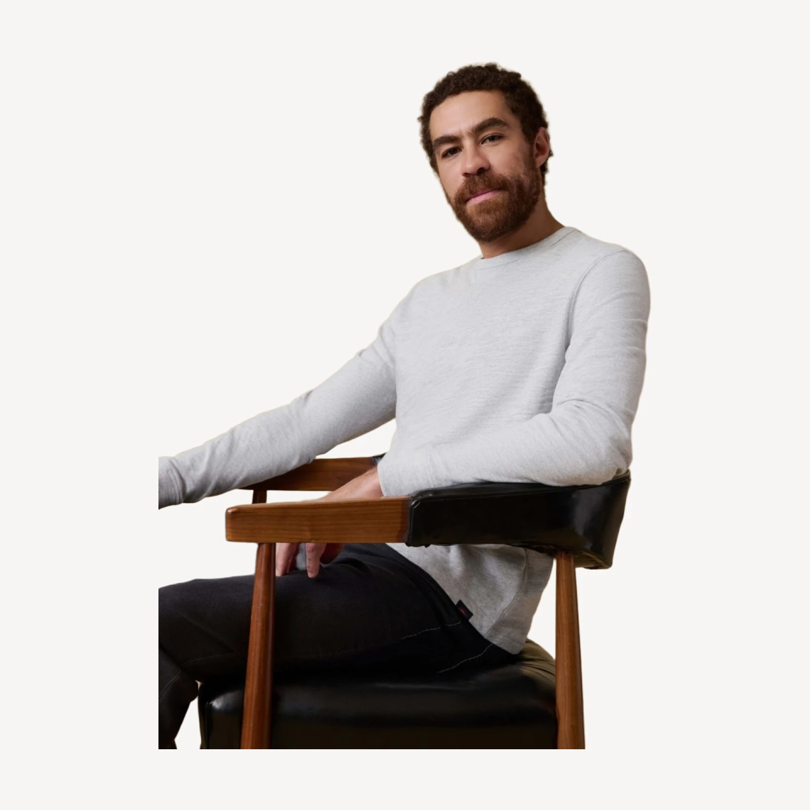 Sunwashed Organic Crew - Light Grey Heather