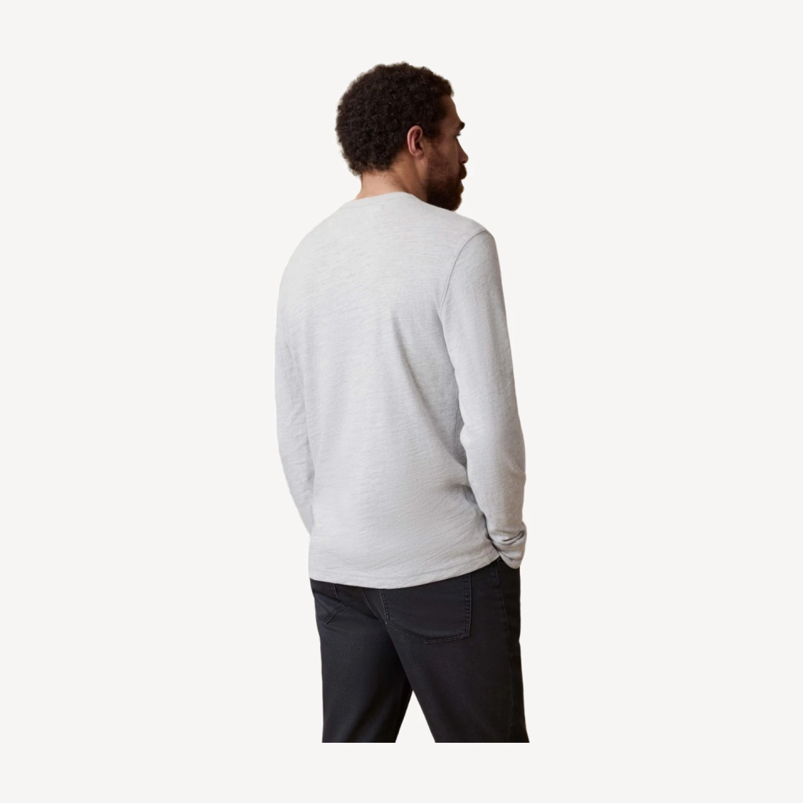 Sunwashed Organic Crew - Light Grey Heather