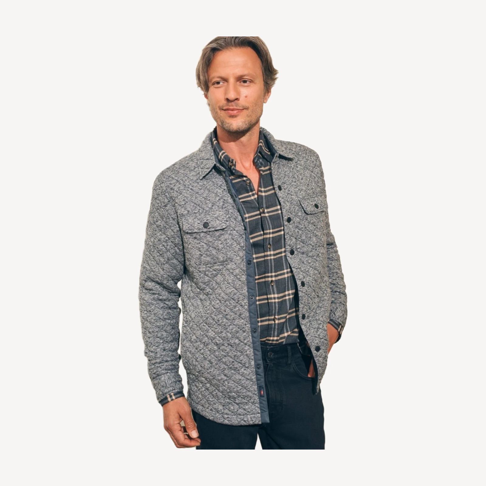 Epic Quilted Fleece CPO (Tall) - Carbon Melange
