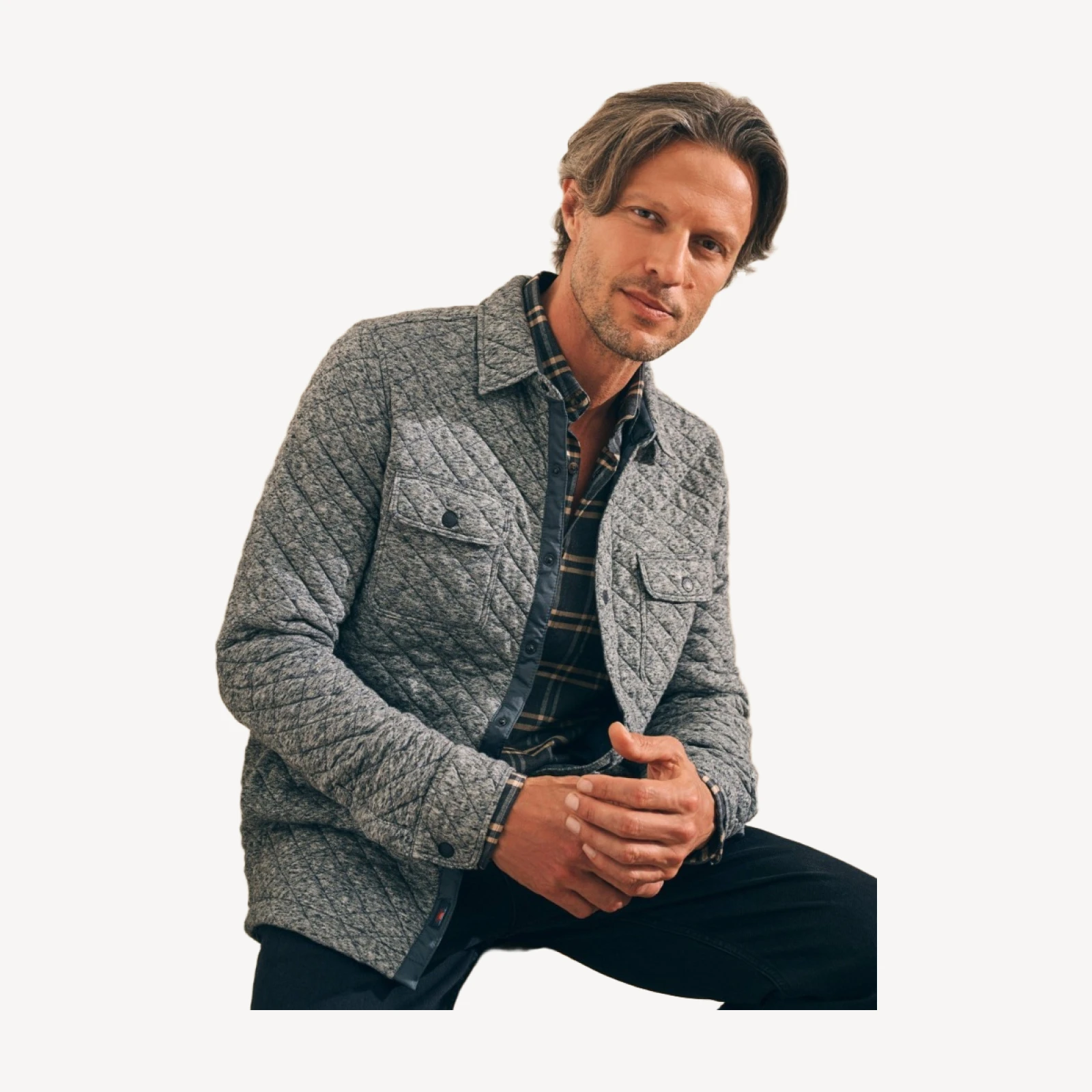 Epic Quilted Fleece CPO (Tall) - Carbon Melange