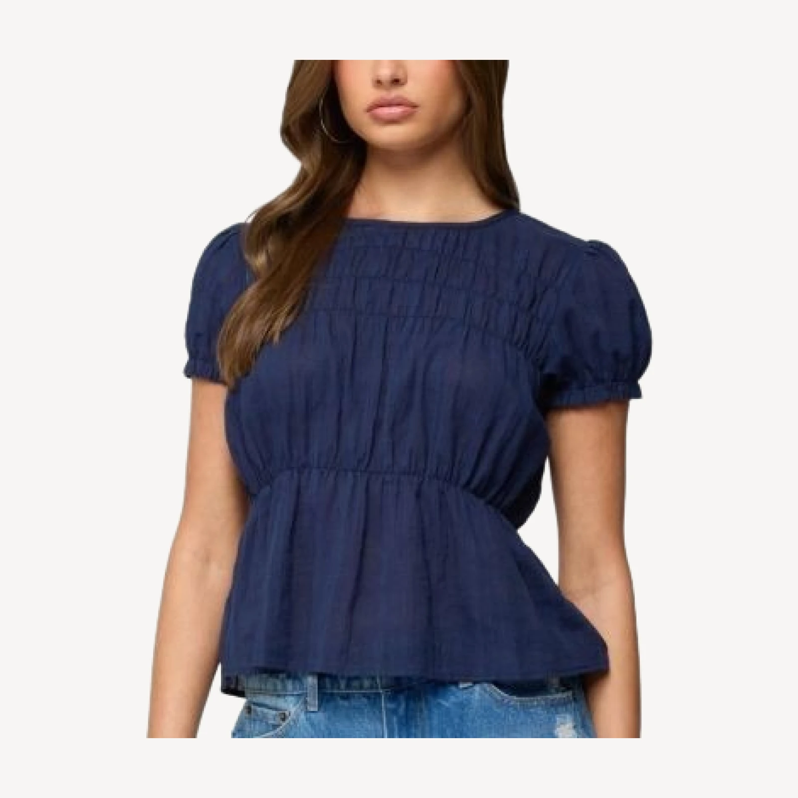 Edikted Maricella Gathered Tiered Top