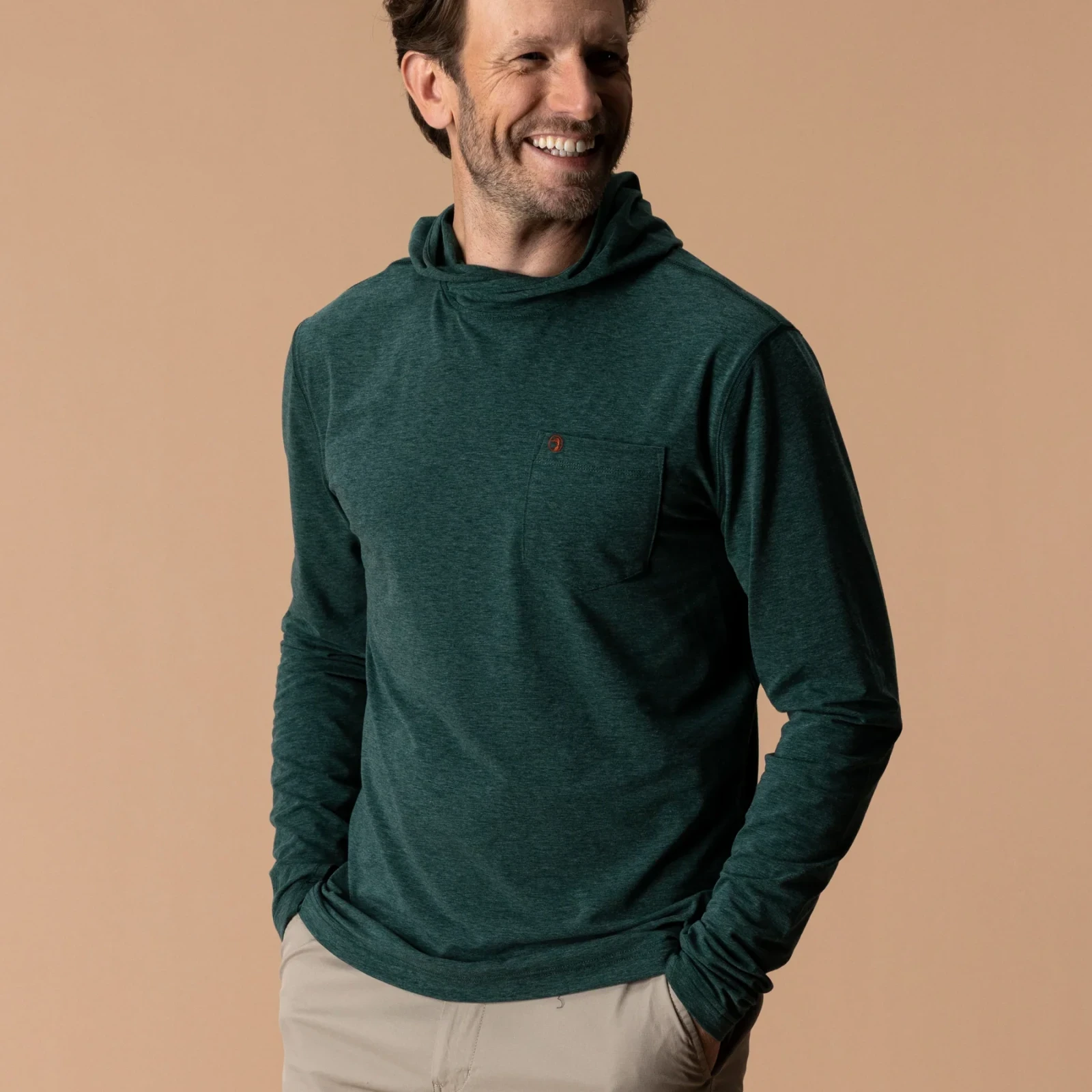 Windward Performance Hooded T-Shirt - Pine Grove Heather
