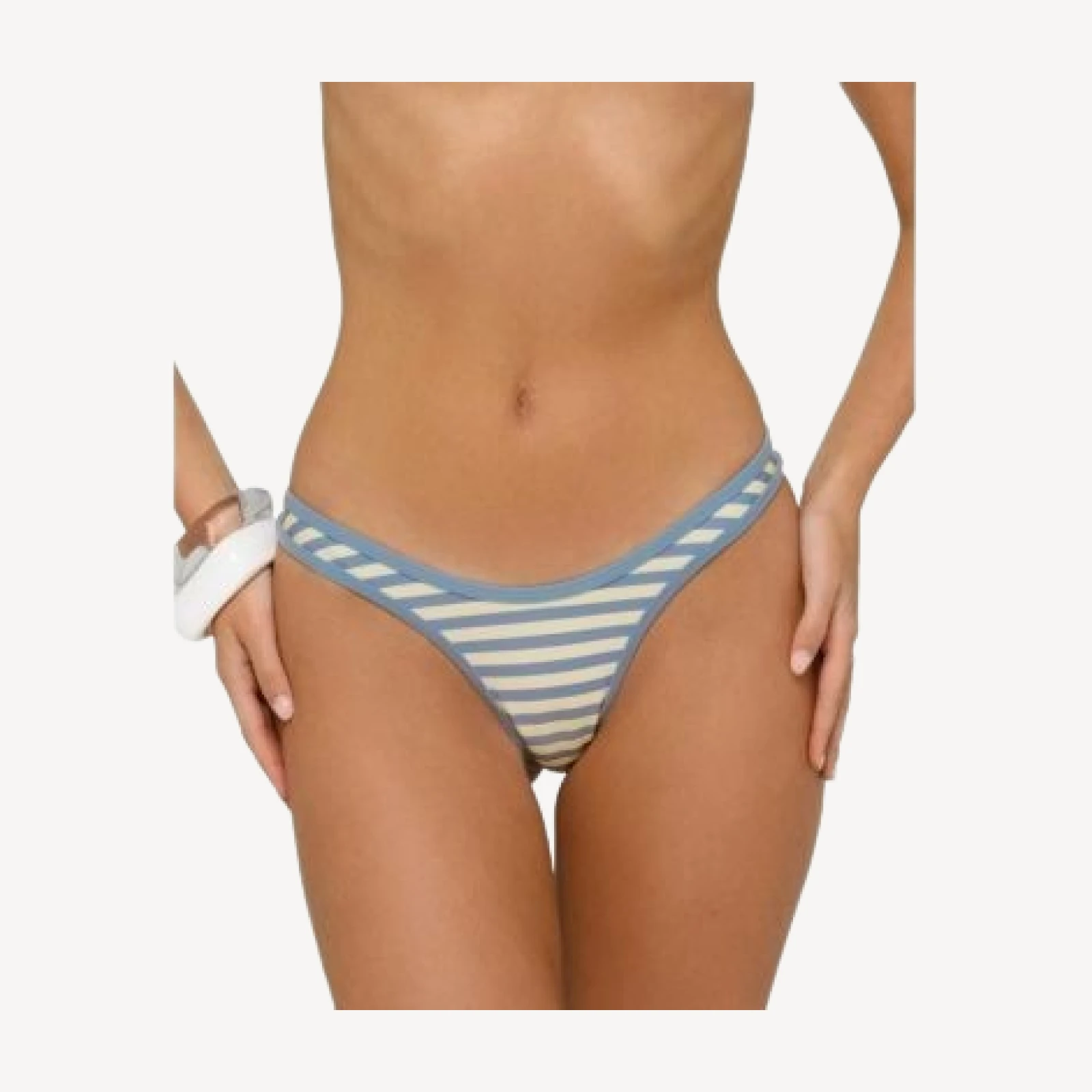Edikted Jayla Striped Bikini Bottom