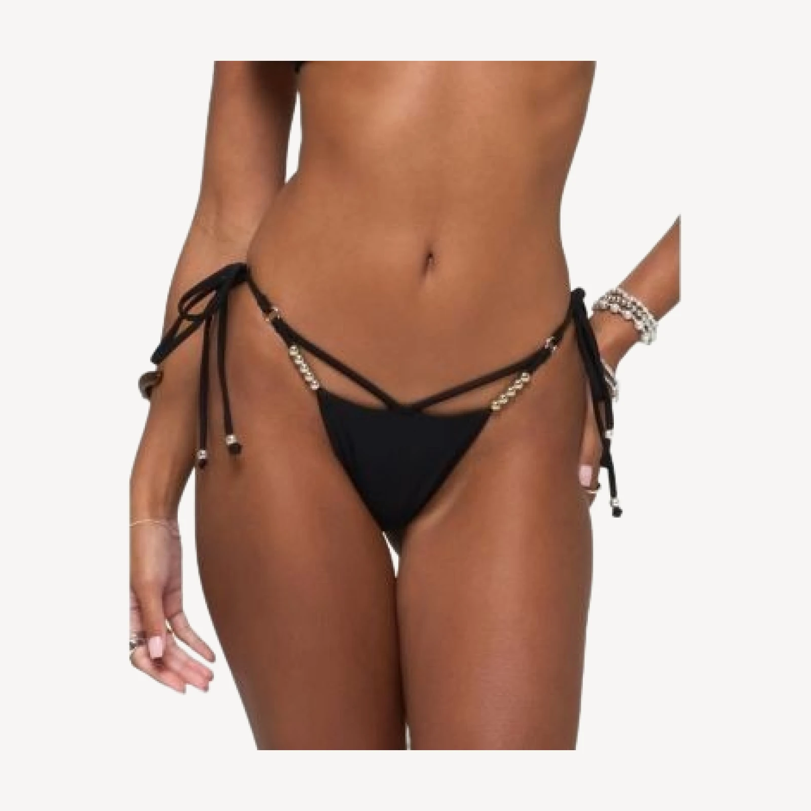 Edikted Saphie Bead String Bikini Bottom