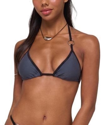 Edikted Kenni Ring Contrast Triangle Bikini Top