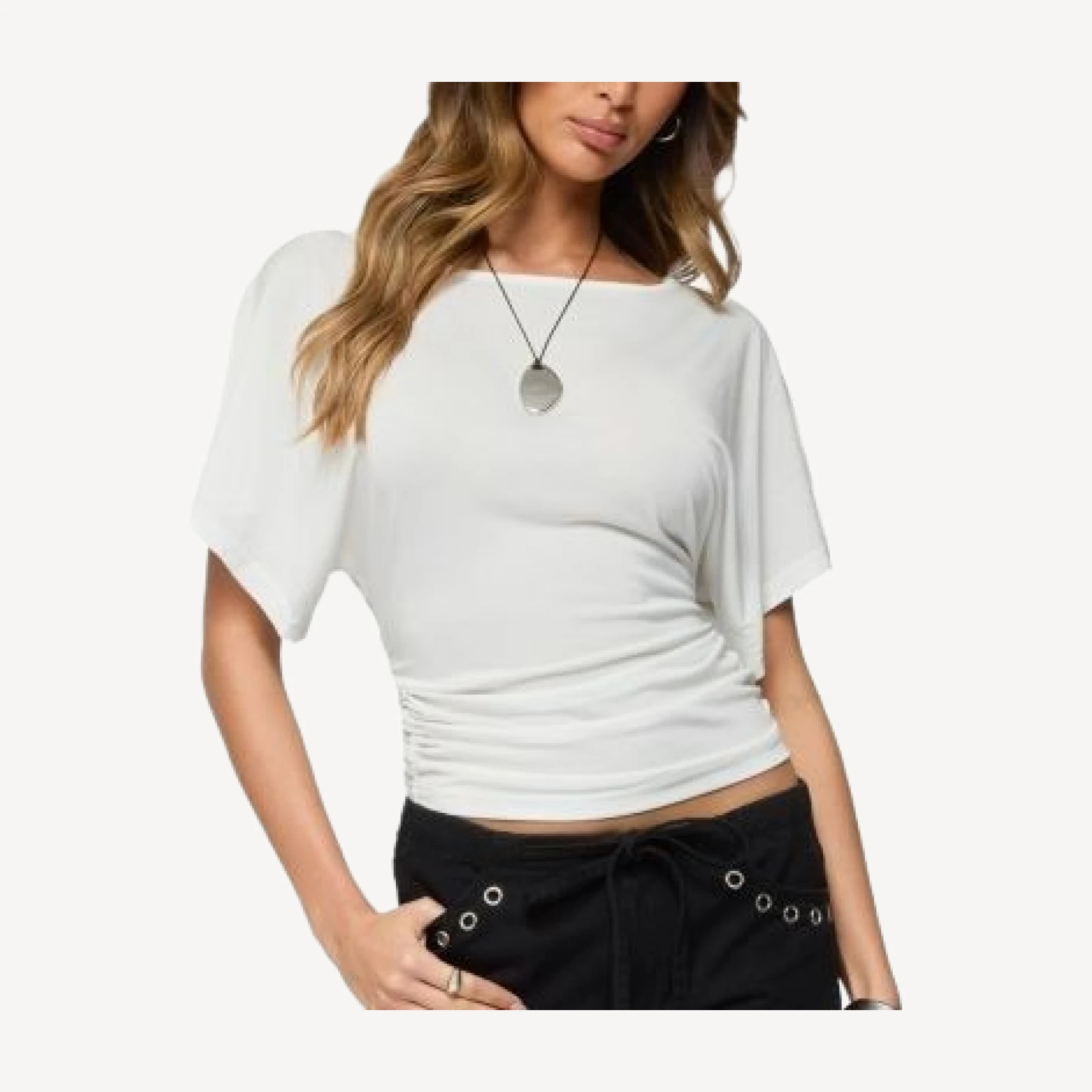 Edikted Abriana Ruched Waist Top