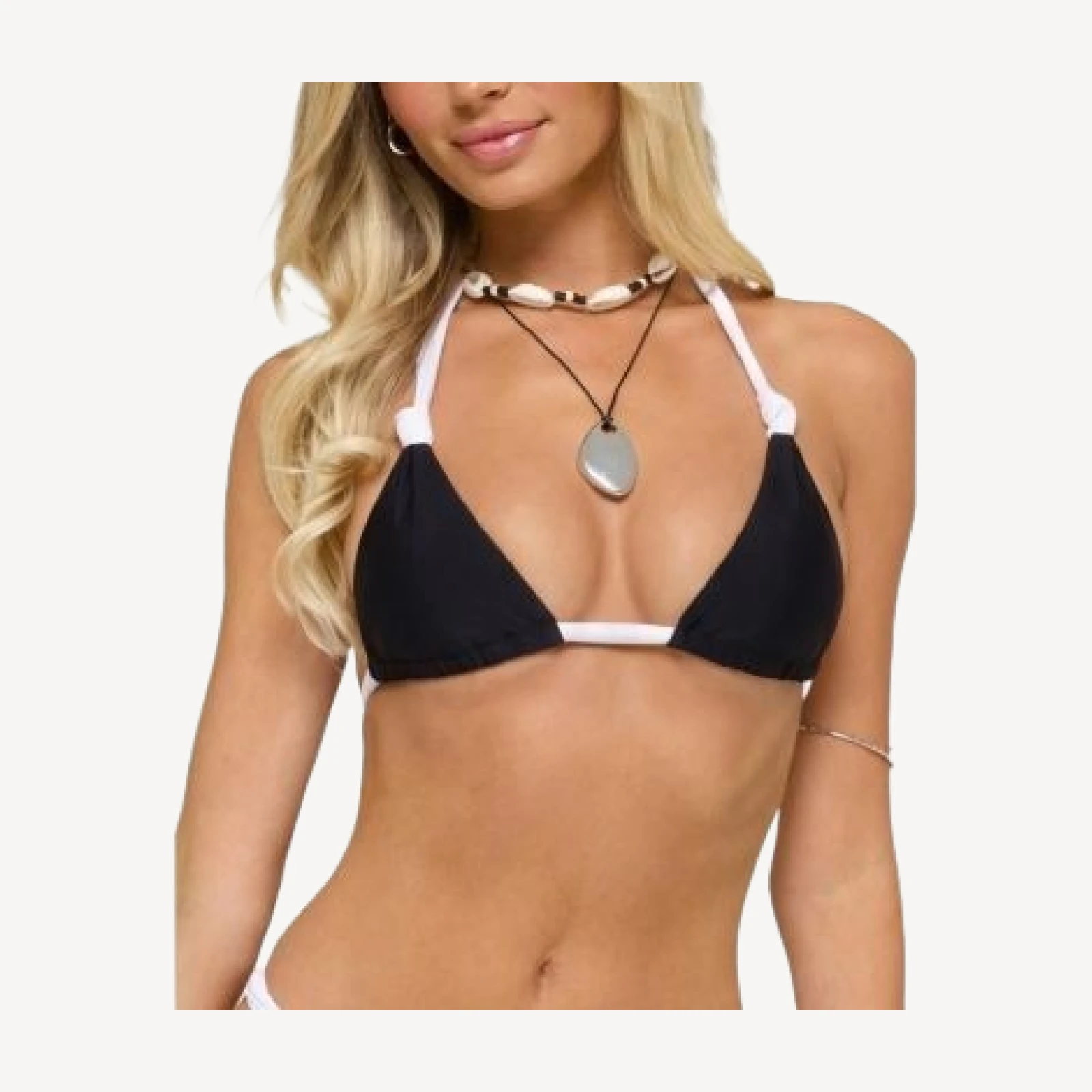 Edikted Romana Contrast Triangle Bikini Top