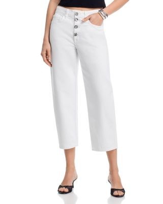 L'Agence Liora High Rise Stovepipe Jeans in Blanc