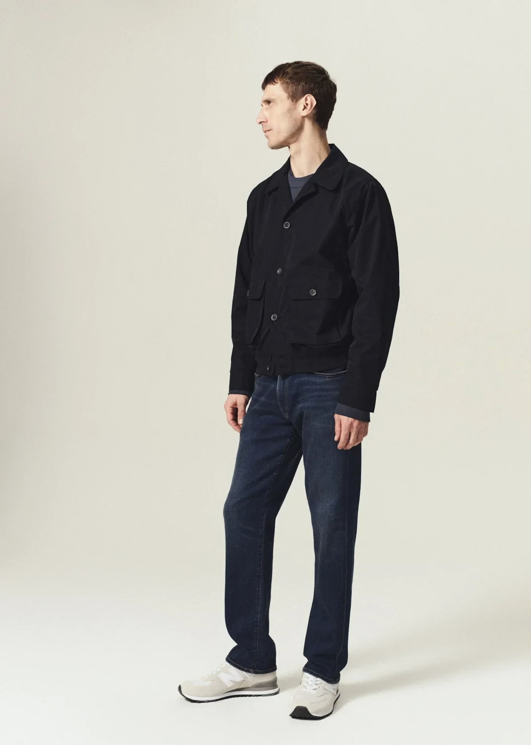 Elijah Straight Cashmere Denim in Condor