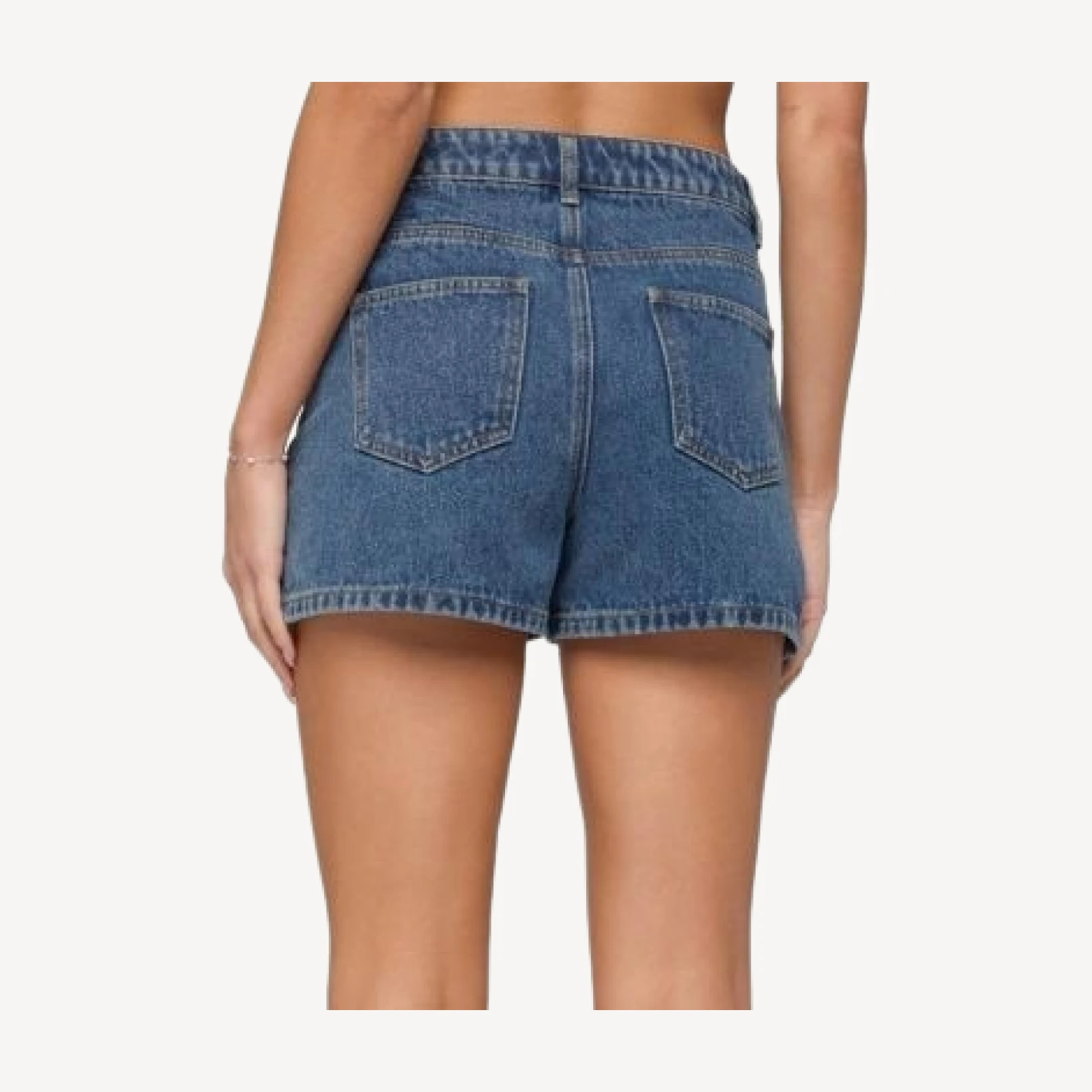 Edikted Milena High Rise Denim Shorts