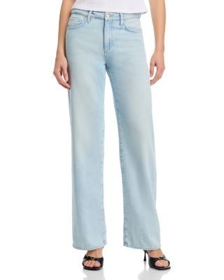 L'Agence Scottie High Rise Wide Leg Jeans in Lago