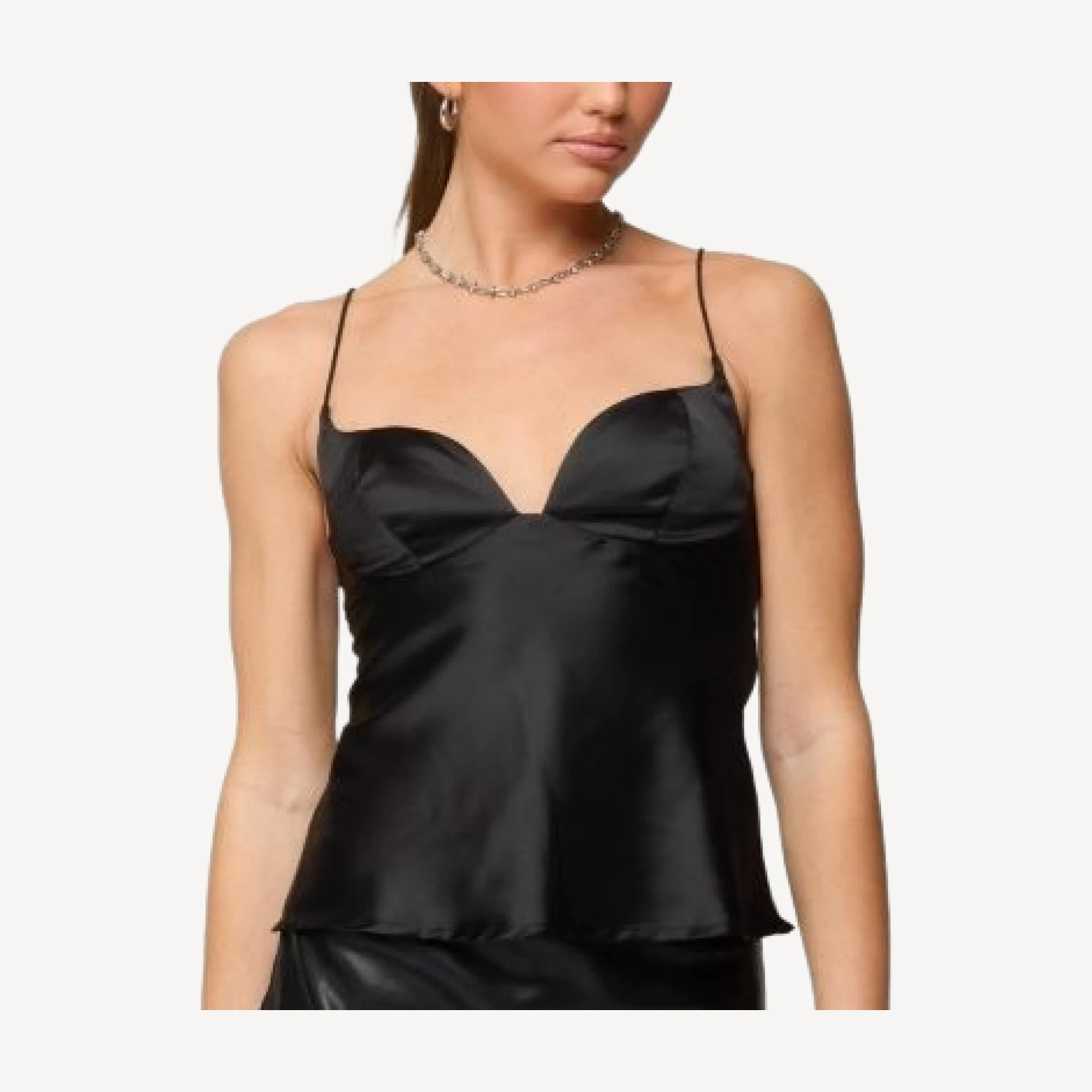 Edikted Jema Cupped Satin Effect Top
