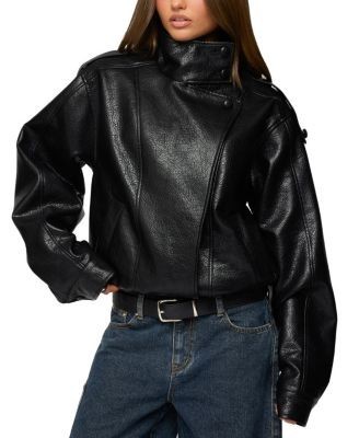 Edikted Jaicee High Neck Oversized Jacket