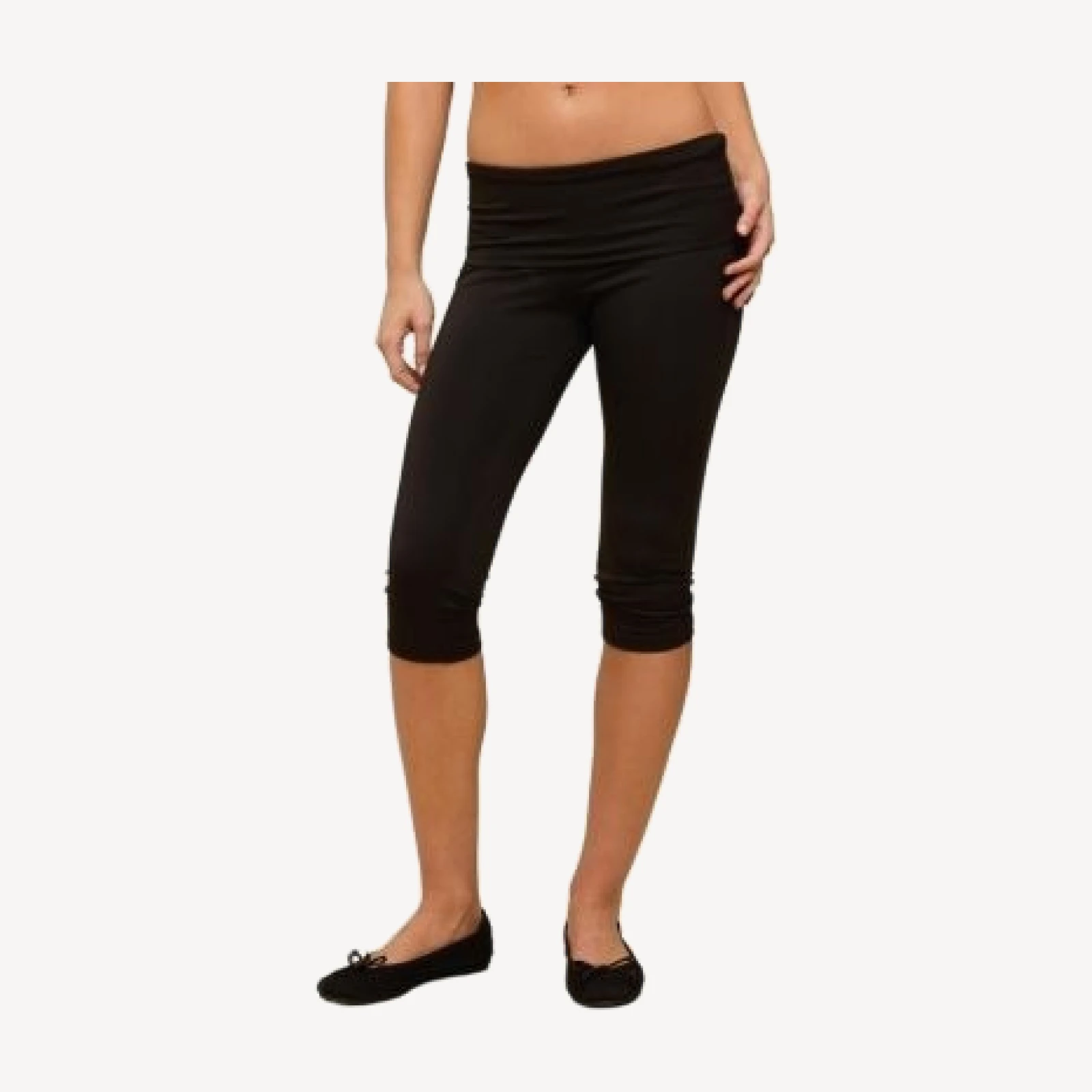 Edikted Ravena Foldover Capri Leggings