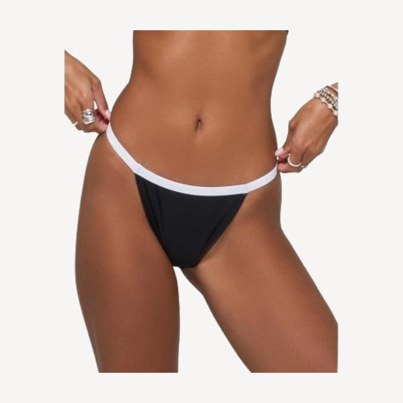 Edikted Atalia Contrast Bikini Bottom