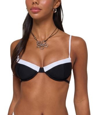 Edikted Atalia Contrast Cupped Bikini Top