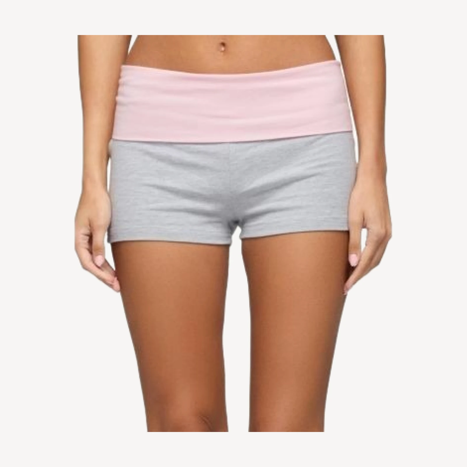 Edikted Emmey Contrast Foldover Shorts