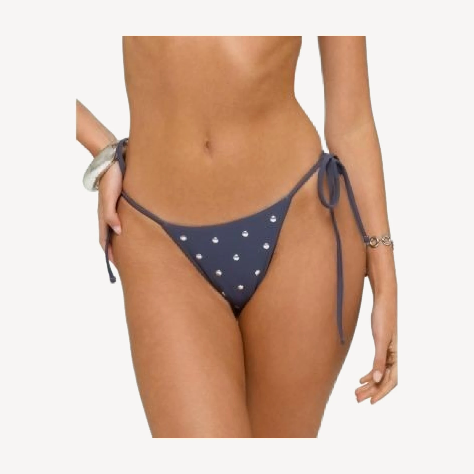Edikted Janina Studded String Bikini Bottom