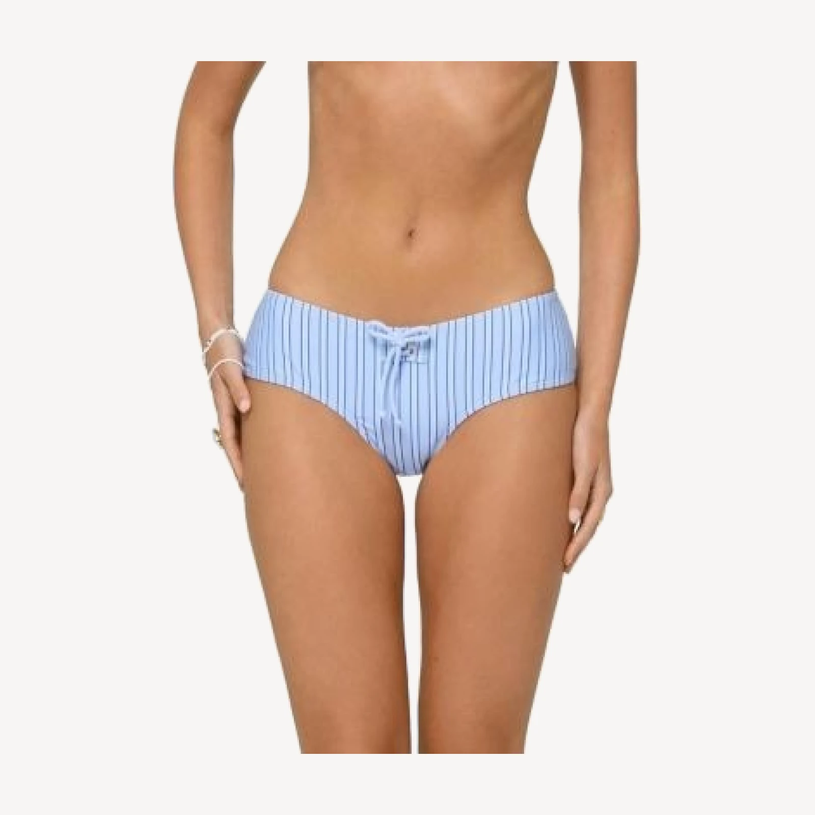 Edikted Blonca Striped Boyshort Bikini Bottom