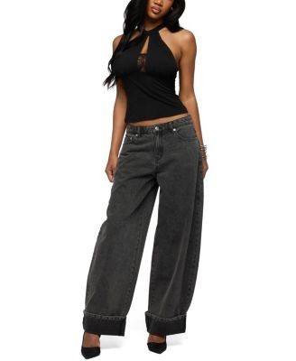 Edikted Lielle Lacey Layered Halter Top