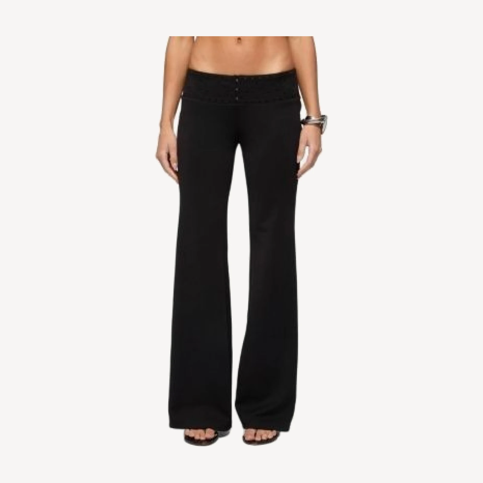 Edikted Katalia Sequin Flared Pants