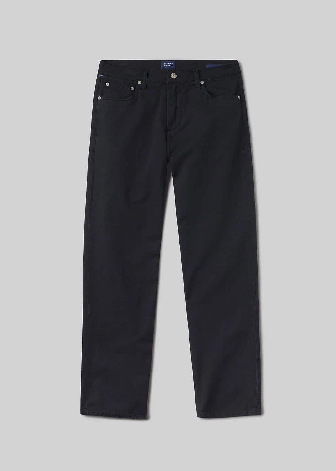 Elijah Straight Comfort Stretch Linen in Navy