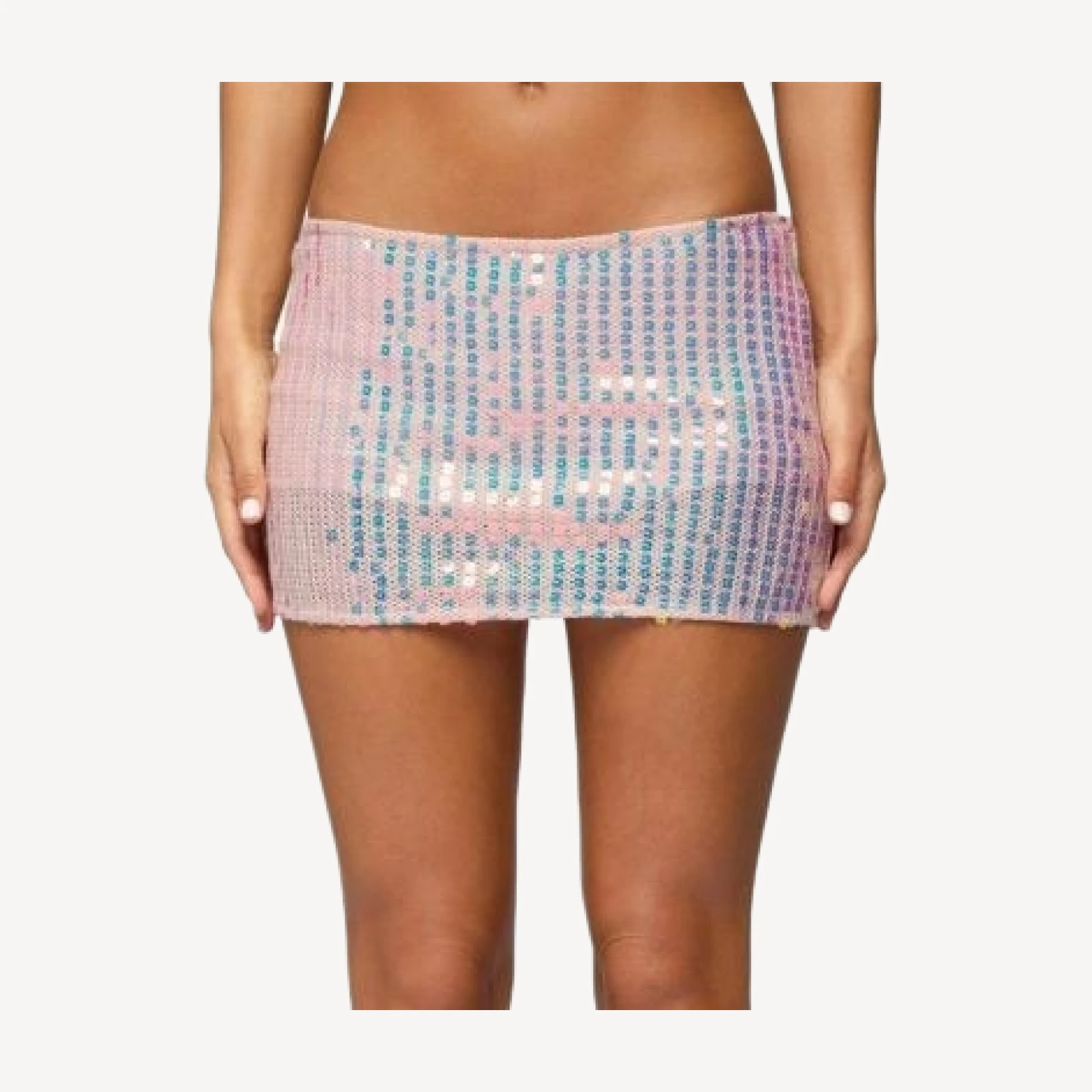 Edikted Kaelyn Sequin Mini Skort