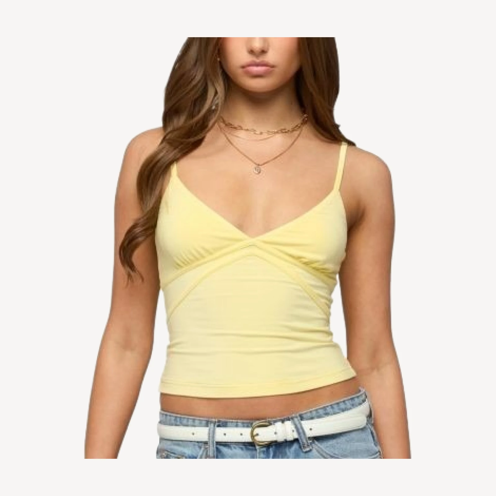 Edikted Evianna Double Tie Back Tank Top