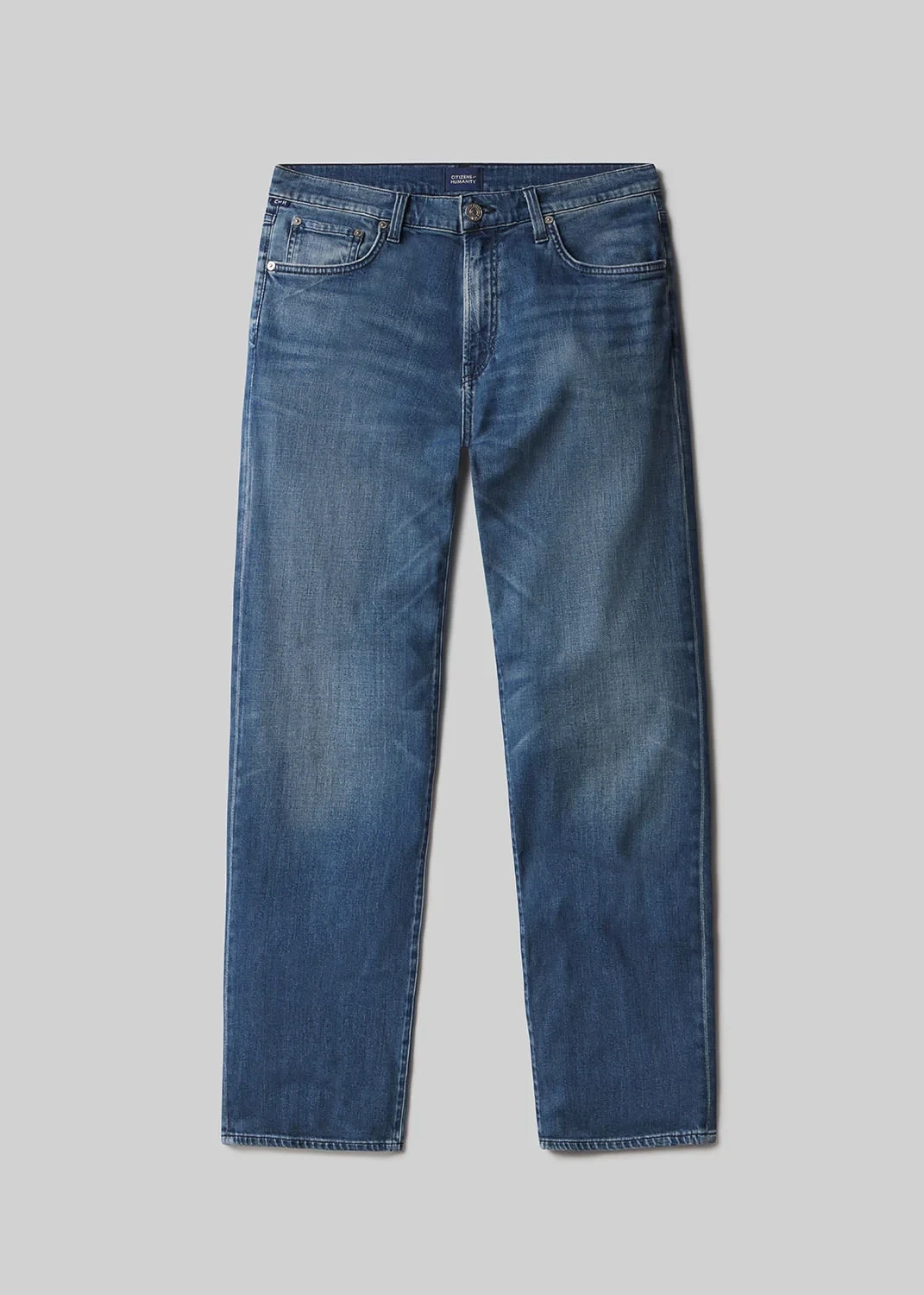 Elijah Straight Tropical Denim in Milestone