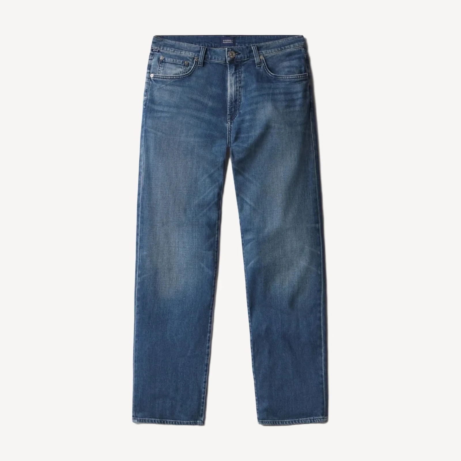 Elijah Straight Tropical Denim in Milestone