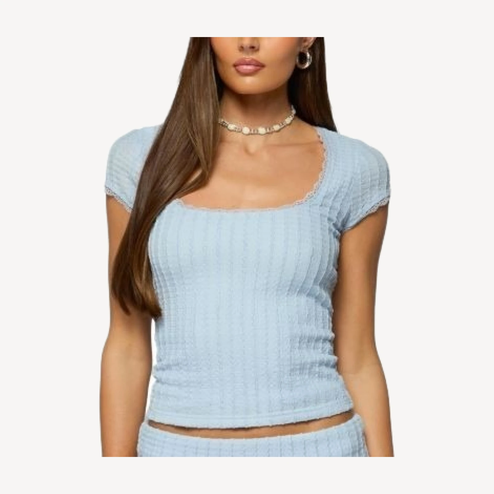 Edikted Iyara Textured Knit Top