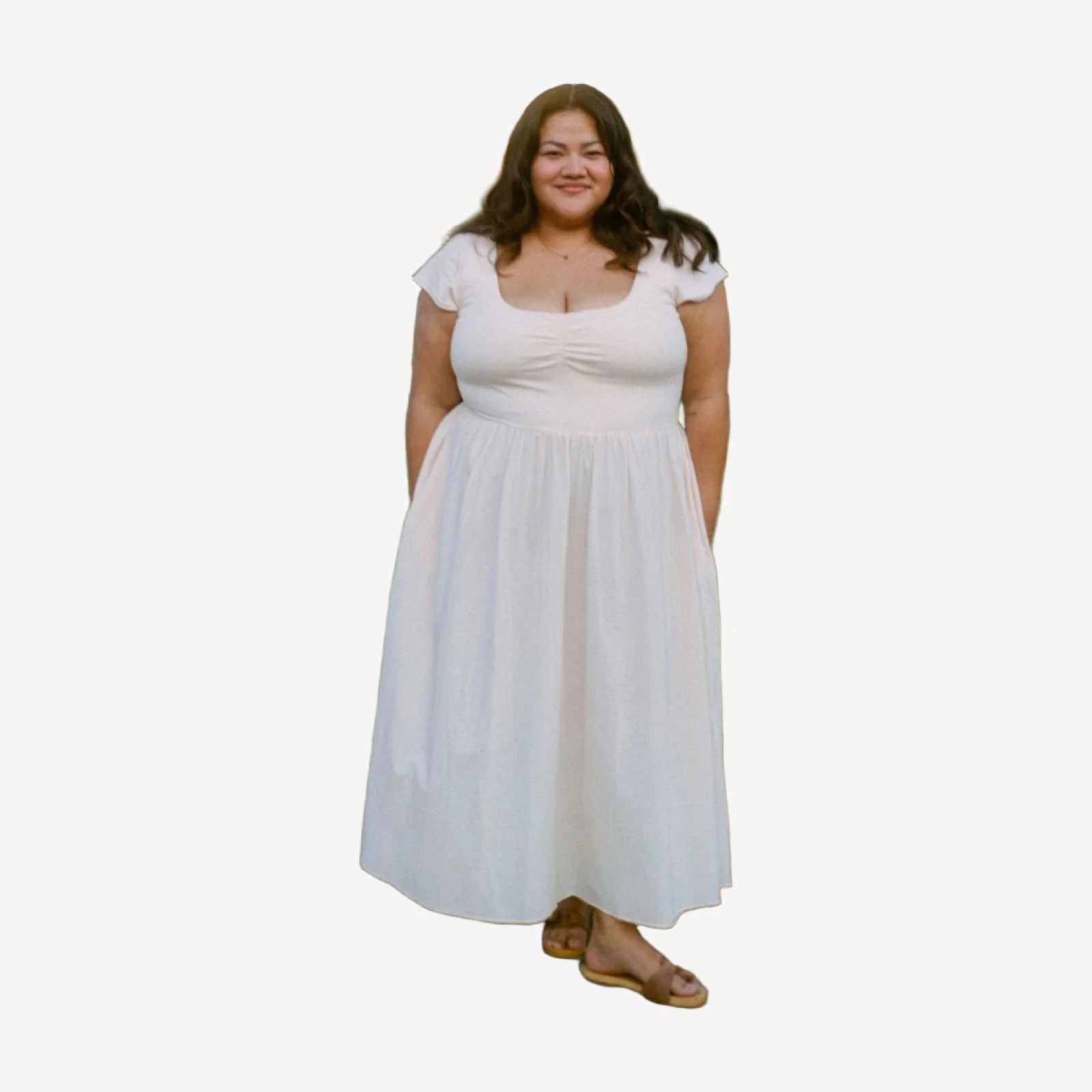 The Monica Dress Extended | Petal Pink