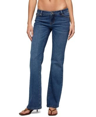 Edikted Vania Ultra Low Rise Bootcut Jeans