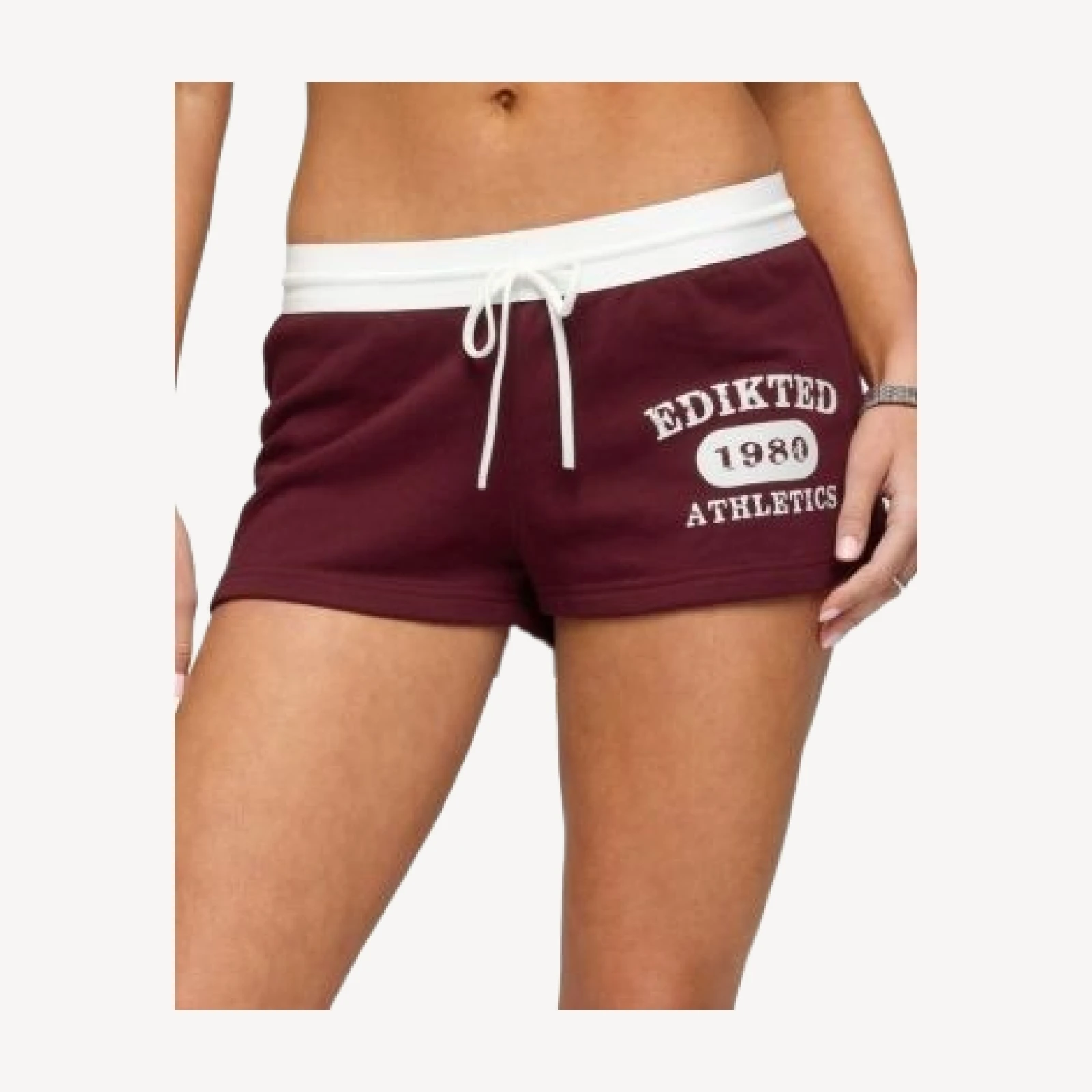 Edikted Athlete Contrast Micro Shorts