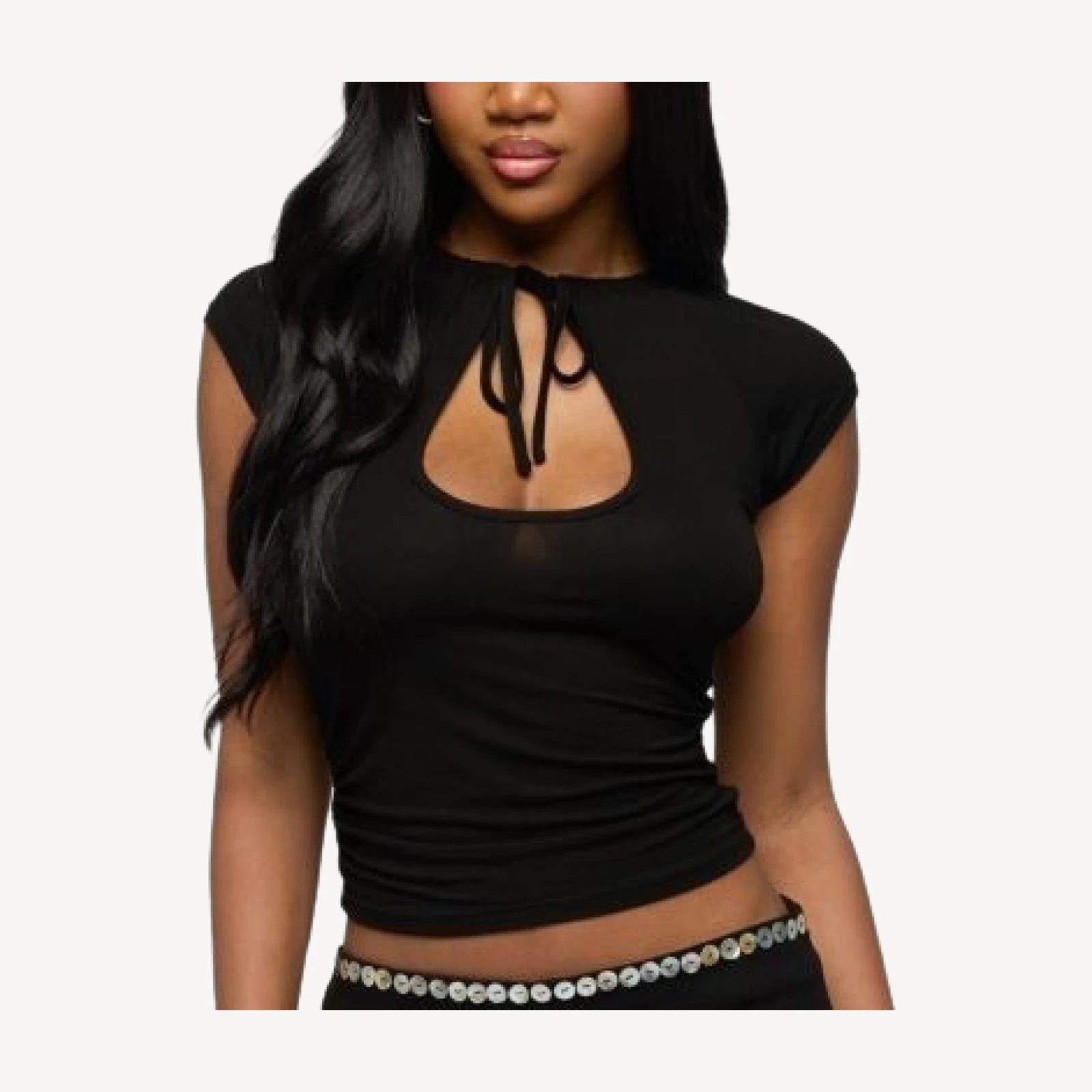 Edikted Karlah Keyhole Cutout Top