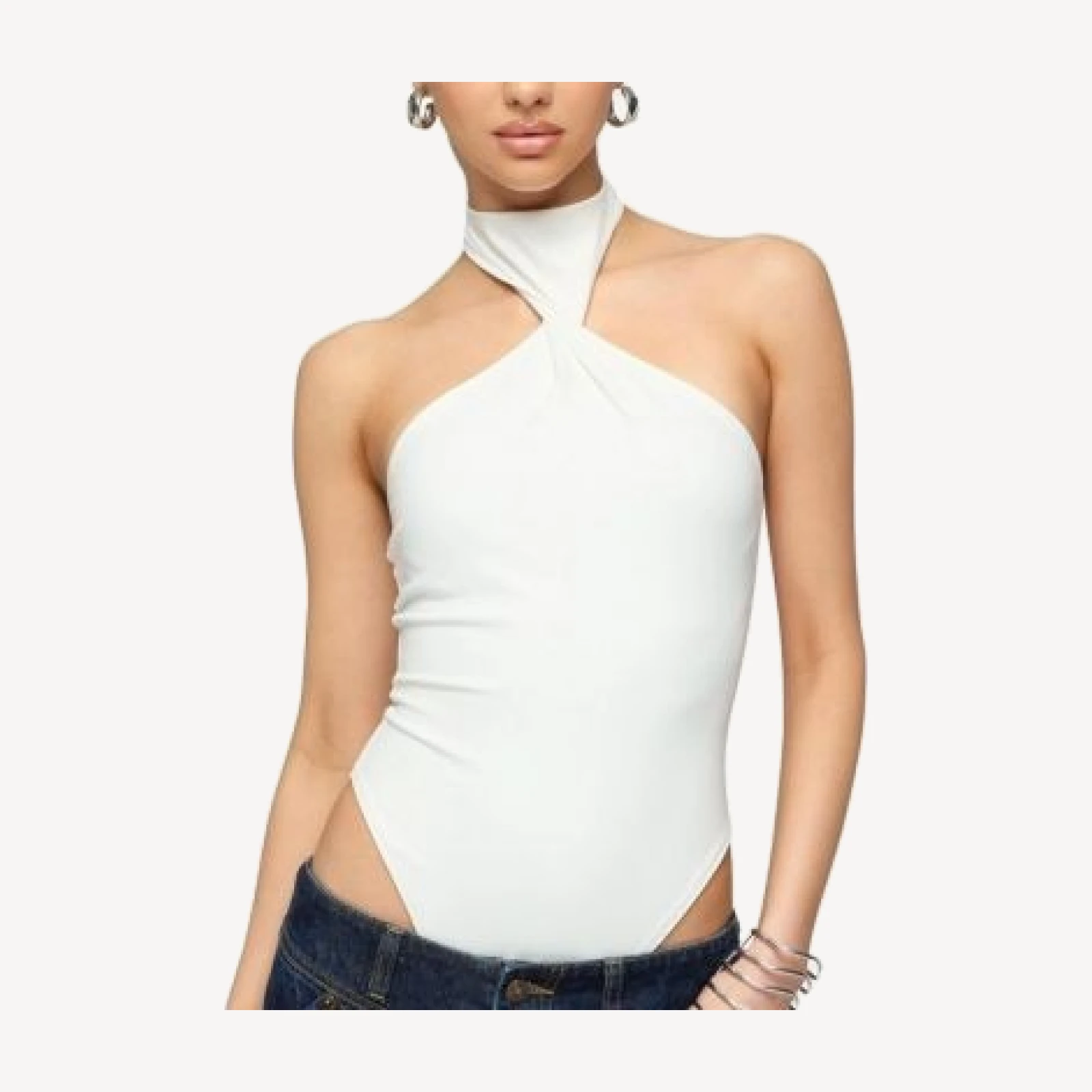 Edikted Jimana Halter Neck Bodysuit