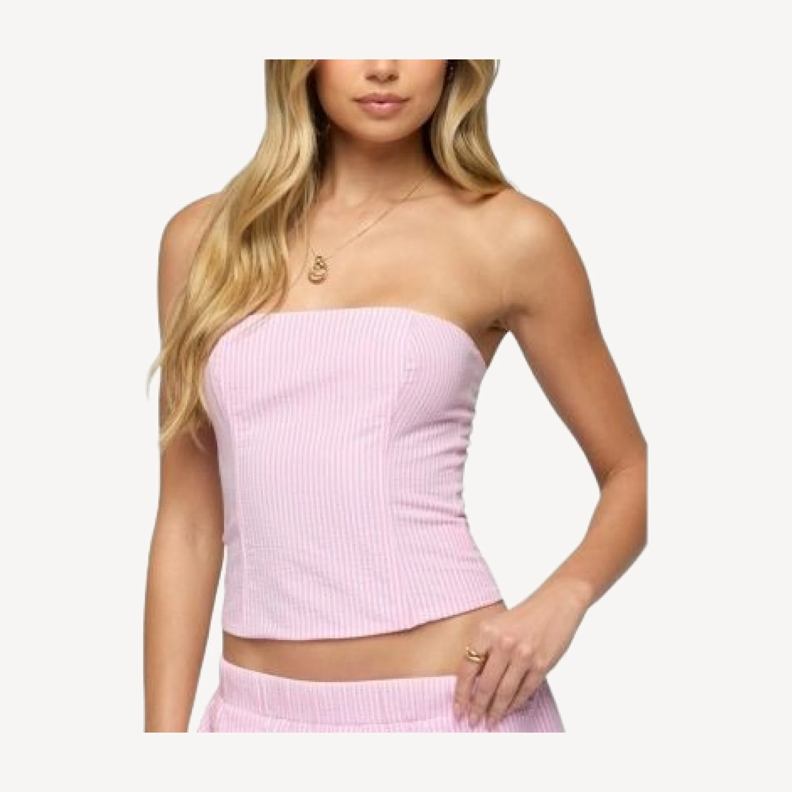Edikted Amaliah Striped Strapless Corset
